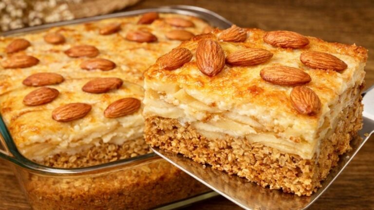 Dieser einfache Kuchen verwandelt Haferflocken und Äpfel in ein zauberhaftes Dessert…