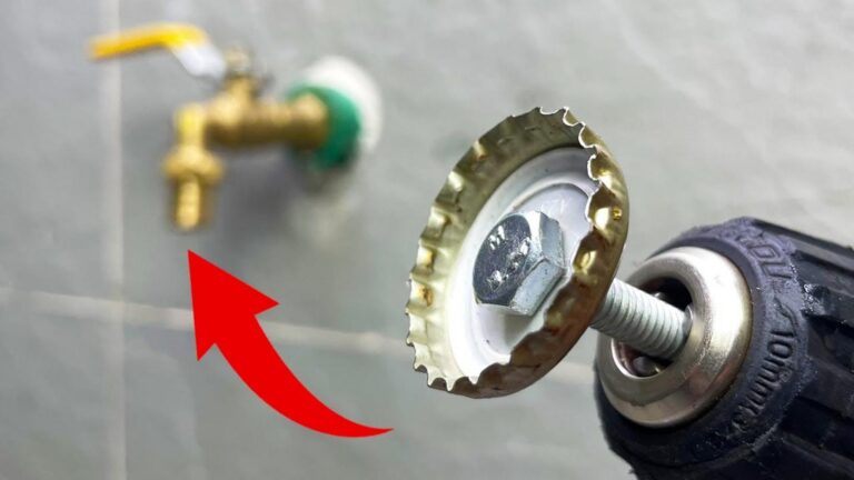Ein einfacher Trick, um schnell einen langlebigen Wasserstopfen aus Metall zu erstellen …
