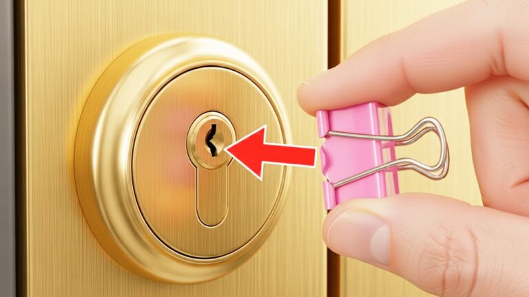 Schlösser in 3 Sekunden knacke: 5 geniale Techniken mit einem Büroklammer!