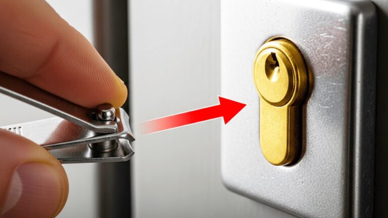 5 geniale Hacks, um Türen ohne Schlüssel zu öffnen – So einfach mit einer Nagelschere!