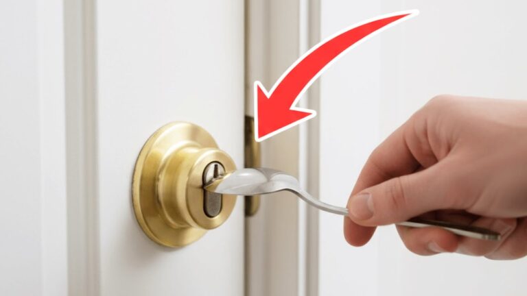 5 einfache Schritte: Türöffnung ohne Schlüssel mit einem Löffel!