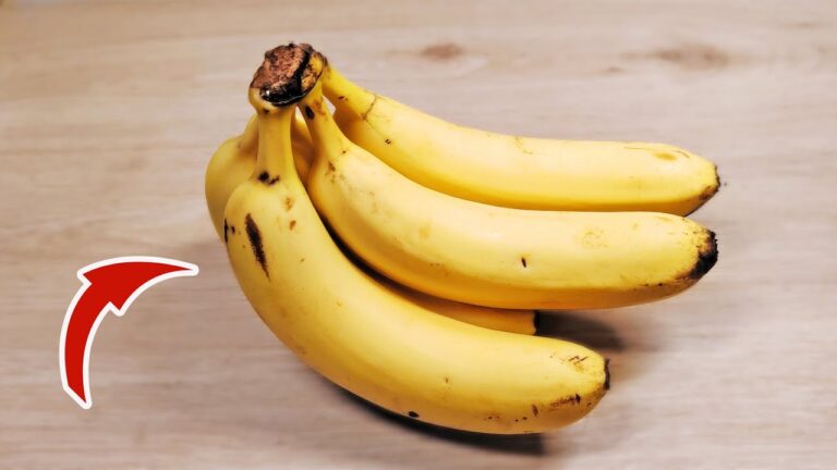 Die 3 besten Tricks, um Bananen 1 Monat frisch zu halten und schwarze Flecken zu vermeiden!
