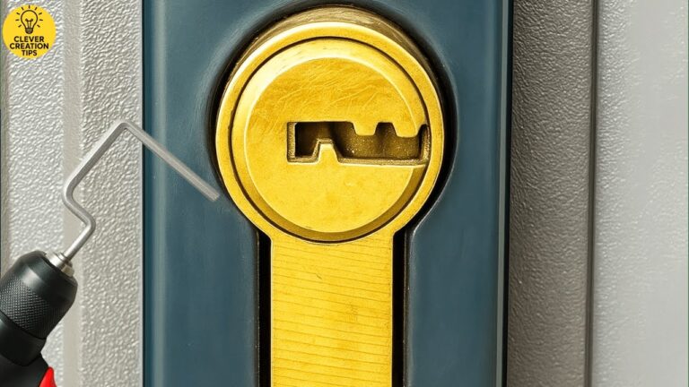 5 einfache Schritte zum Öffnen von Türen ohne Schlüssel mit einem L-förmigen Metallstab
