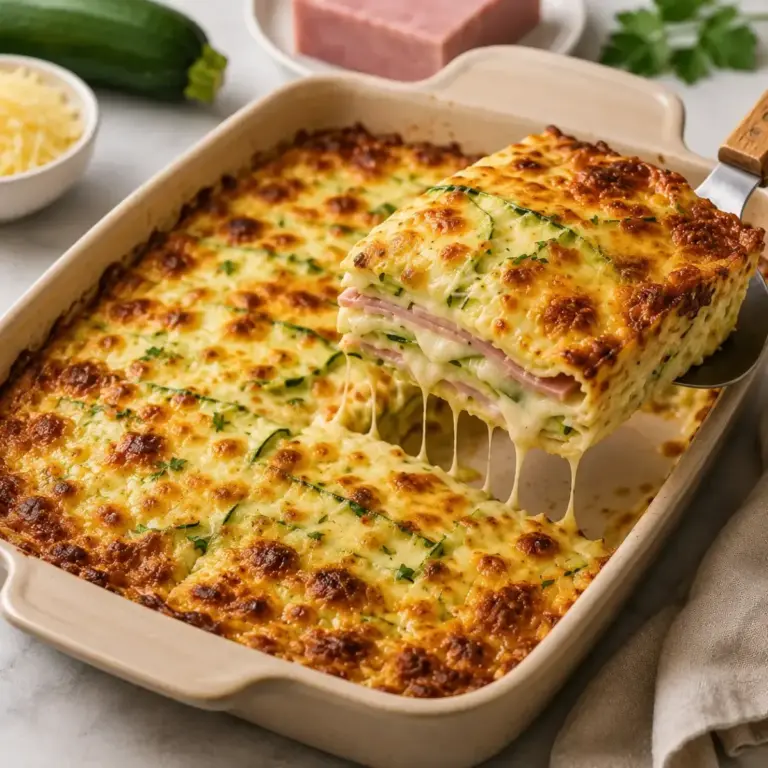 Zucchini-Gratin mit Schinken und Béchamelsoße: So gelingt’s perfekt