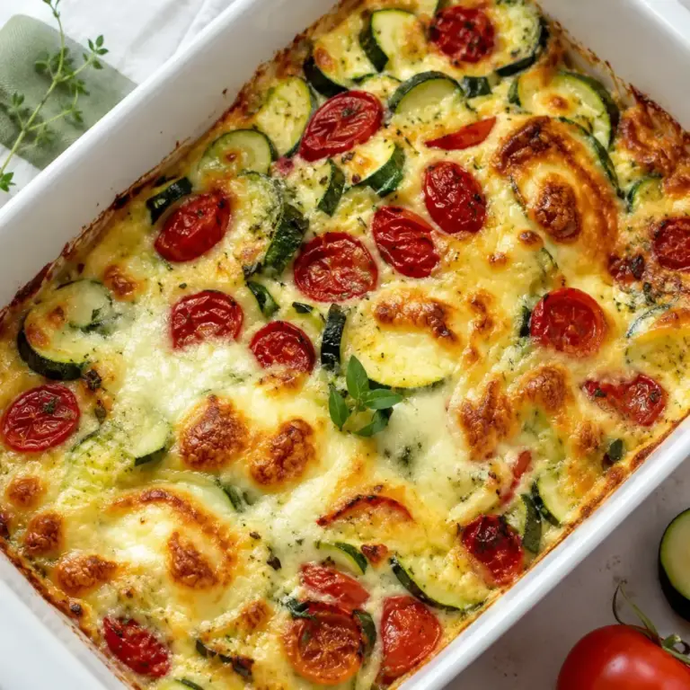Zucchini-Tomaten-Gratin: Schmackhaft und kalorienarm genießen