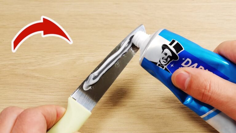30 geniale Tipps, wie Zahnpasta dein Küchenmesser verwandeln kann!
