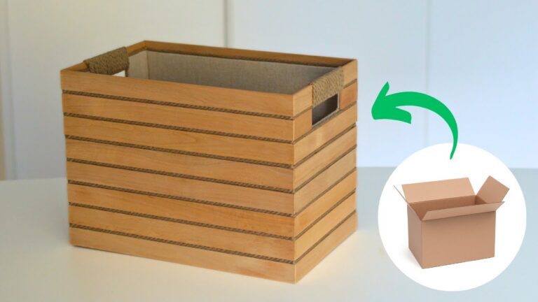 5 kreative DIY-Ideen für Aufbewahrungskörbe aus Karton