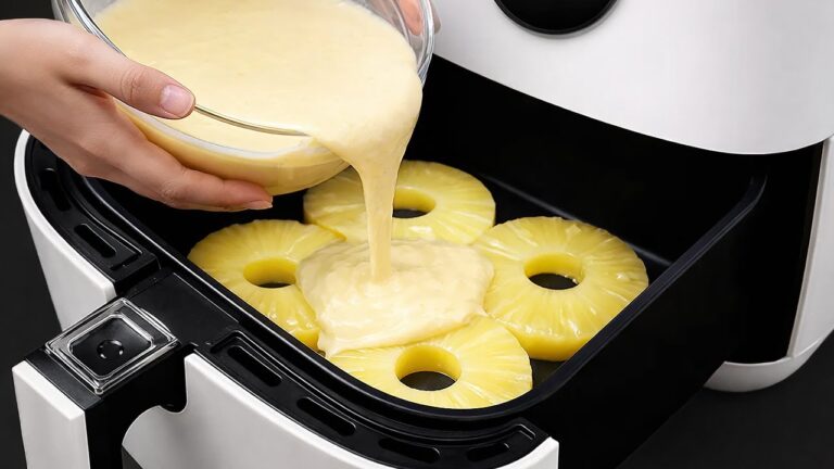 5 einfache Schritte für den perfekten Airfryer Ananaskuchen ohne Ofen!