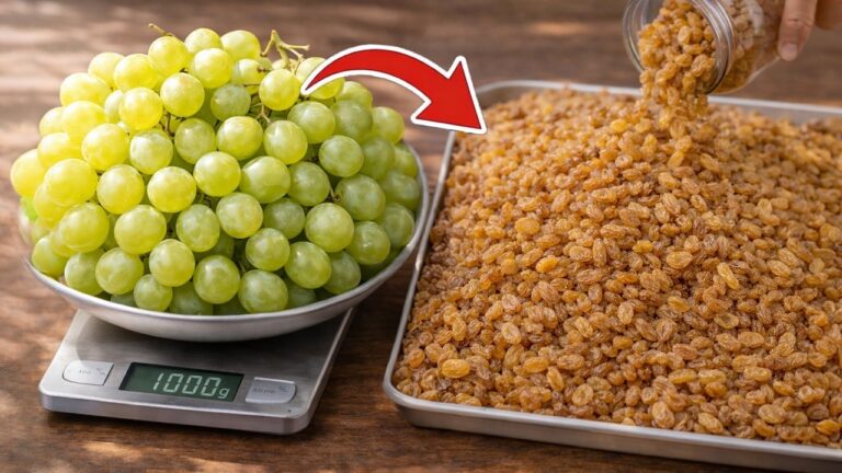 Aus 1 kg Trauben werden 1,5 kg Rosinen – Hier erfährst du wie!