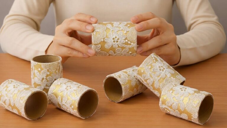 10 kreative DIY-Ideen mit Papprollen und Vorhang: So gestaltest du dein Zuhause!
