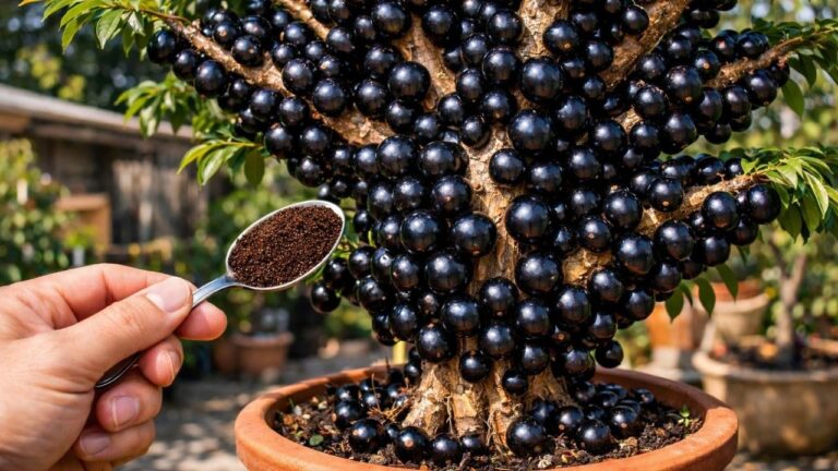 1 geheimnisvoller Tipp: Mit nur 1 Löffel immer frische Jabuticabas ernten!