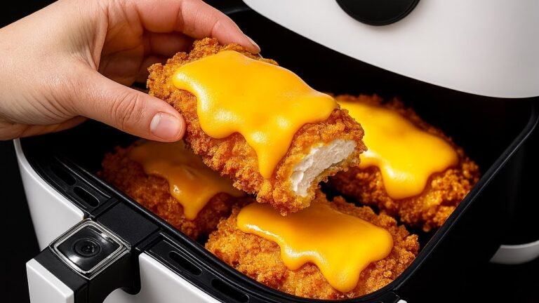 5 köstliche Hähnchenfilets mit Käse im Airfryer – das perfekte KFC-Alternativrezept!