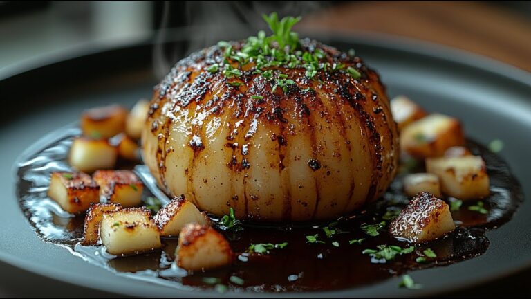 5 Schritte zu knusprigem Ofen-Kohlrabi wie im Restaurant – veganes Gourmet-Rezept!