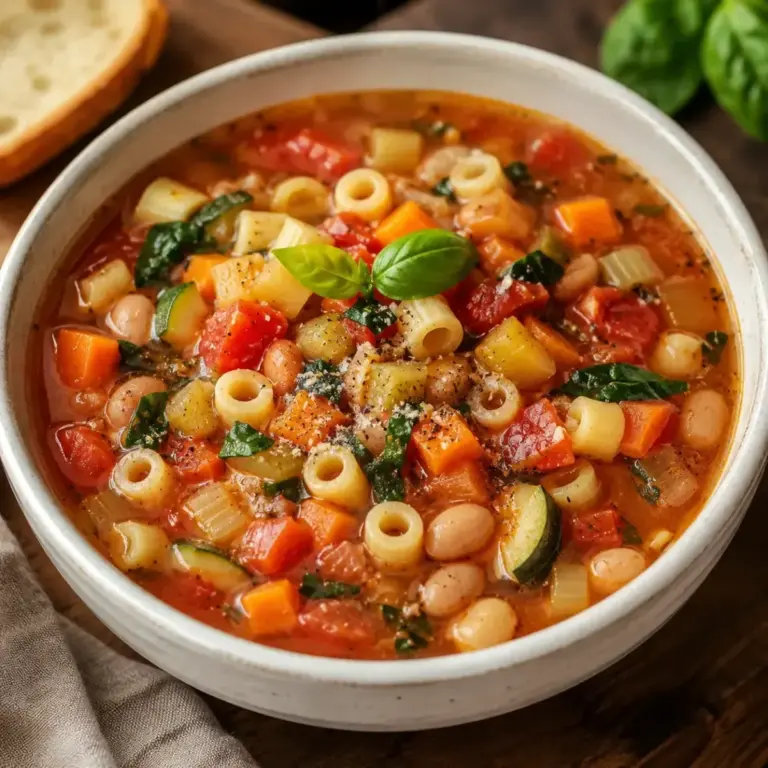 Minestrone-Suppe für die Gewichtsreduktion: Lecker, entgiftend und sättigend