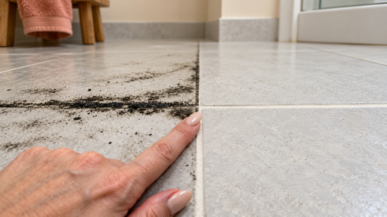 Tragen Sie diese Mischung auf die Fugen auf: die Idee gegen schwarzen Schmutz